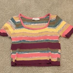 RIHOAS Multicolor Striped Knit Top